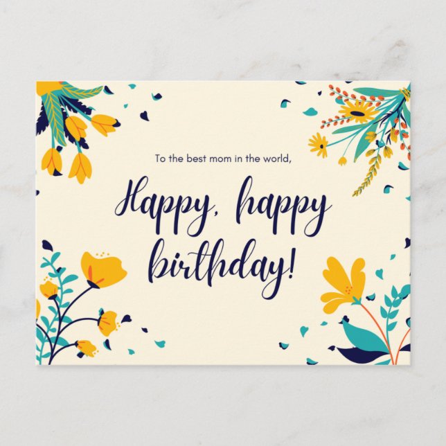 Till det bästa mamma i världsdagen vykort (Framsida)