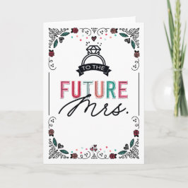Till det framtida fru Möhippa Card Inbjudan