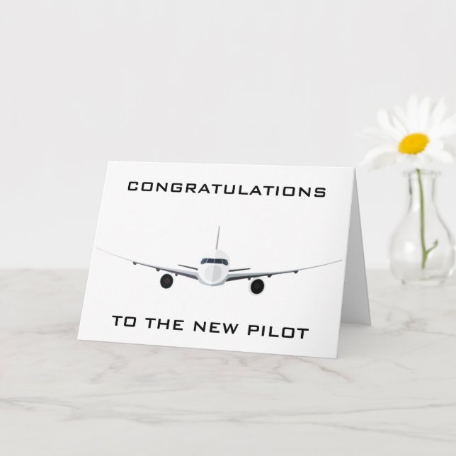 TILL DET NYA PILOTKORTET FÖR GRATTISAR KORT (Liten växt)