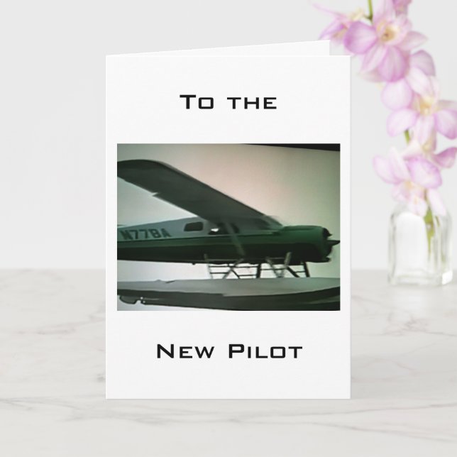 TILL DET NYA PILOTKORTET FÖR GRATTISAR KORT (Orkide)