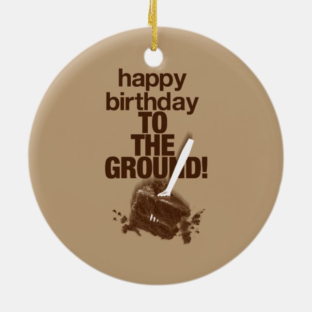 Till det slipat julgransprydnad keramik (Baksidan)