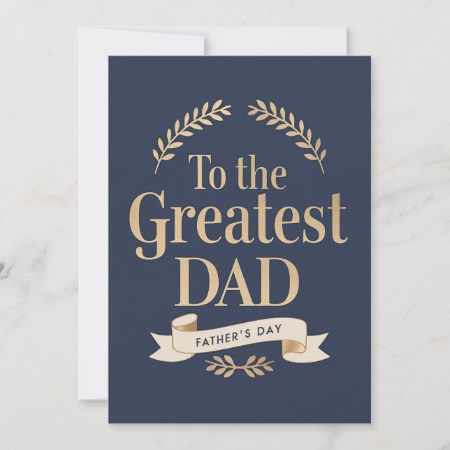 Till det Underbarare Pappa-Fars dag-kortet Inbjudningar (Framsida)