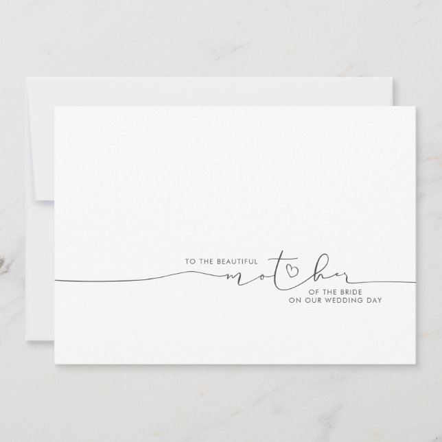 Till det vackra Budens mamma Groom-meddelandet (Framsida)