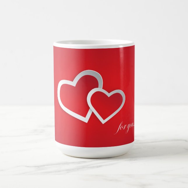 Till dig Alla hjärtans dag Hearts Design-21987 Kaffemugg (Center)