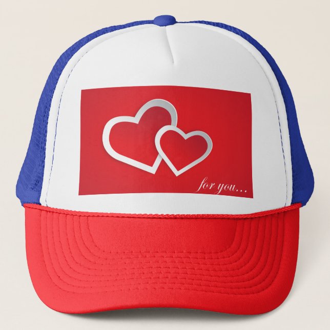 Till dig Alla hjärtans dag Hearts Design-21987 Keps (Framsida)