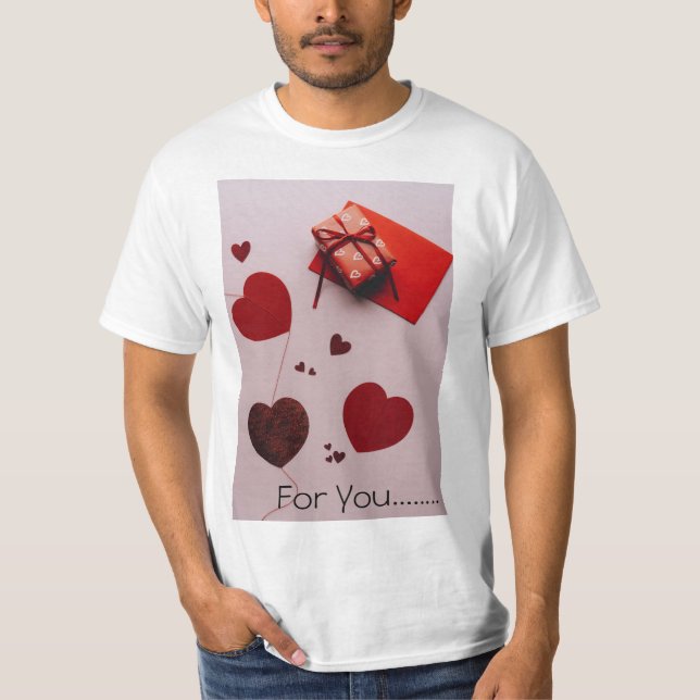 Till dig Valentine Mans T-Shirt (Framsida)