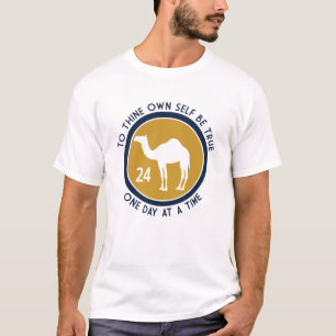 Till Ditt Eget Jag Var Ärlig – Guld & Blå Återhämt T Shirt