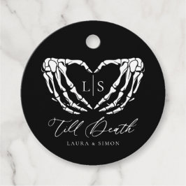Till Död Chic Modern Gothic Bröllop Gåvor Etiketter