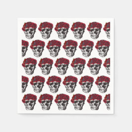 Till Död do oss del Röd ros Bröllop-kummel Pappersservett