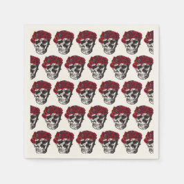 Till Död do oss del Röd ros Bröllop-kummel Pappersservett