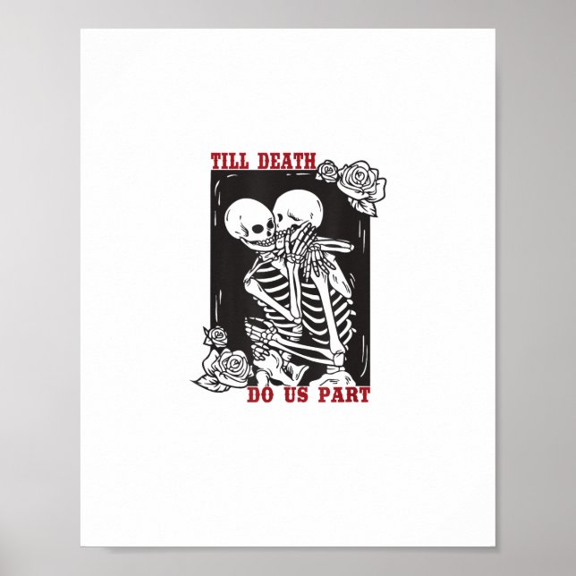 Till Död do oss Part Bröllop Skeleton Couple Vale Poster (Framsidan)