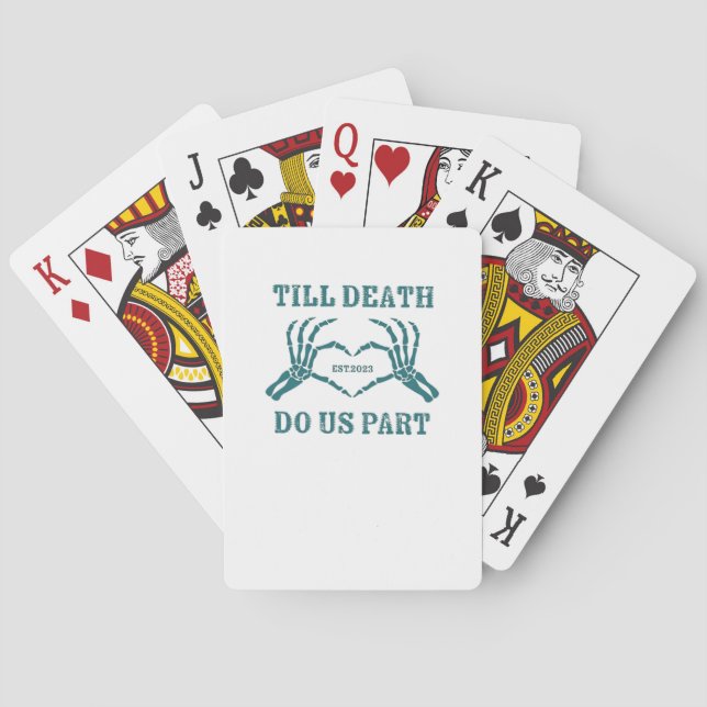 Till Död do oss Part Classic - Funny Bröllop Quot Casinokort (Baksidan)