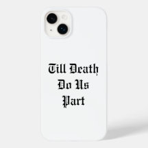 Till Död do oss Part iphone case - white