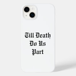Till Död do oss Part iphone case - white