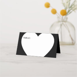 Till Död do oss Part Skeleton Bröllop White Placeringskort