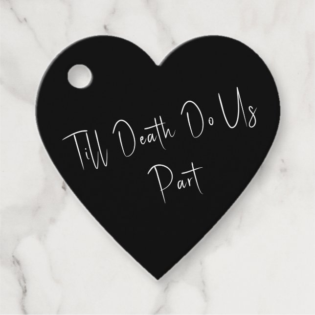 Till Död do oss Part Skeleton White Gåvor Etiketter (Framsida)