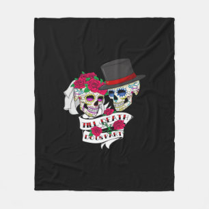 Till Död do oss Part Skull Fleecefilt