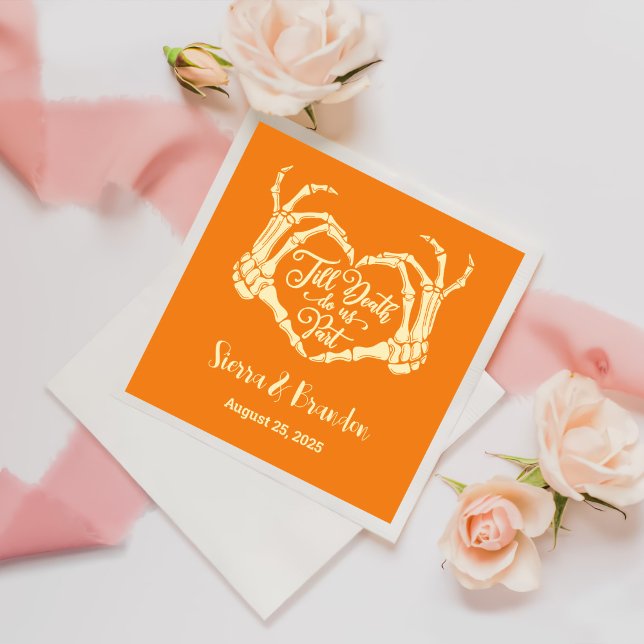 Till Död do oss Party Personlig Bröllop Napkin Pappersservett (Skapare uppladdad)