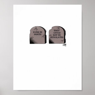 Till Död Do US Part Classic - Funny Skeleton Cou Poster