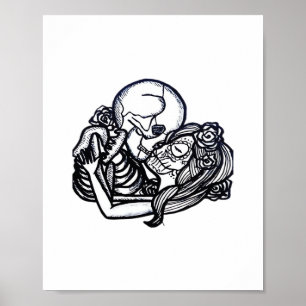 Till Död Do US Part Classic - Spooky Skeleton Sl Poster