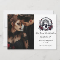 Till Död Do US Part Elegant Goth Photo Spara the