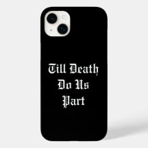 Till Död Do US Part iphone case - black