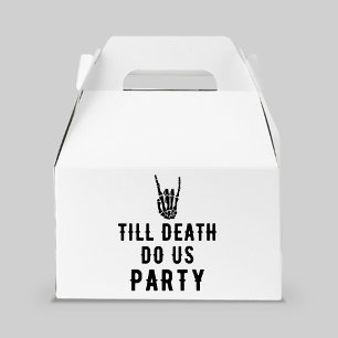 Till Död Do US Party White Skeleton Party Guest Presentaskar