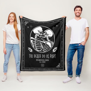 Till Död gör oss del Anpassningsbar Skeleton par Fleecefilt