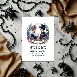 "Till Död gör oss del" gotiskt foto Spara Datumet