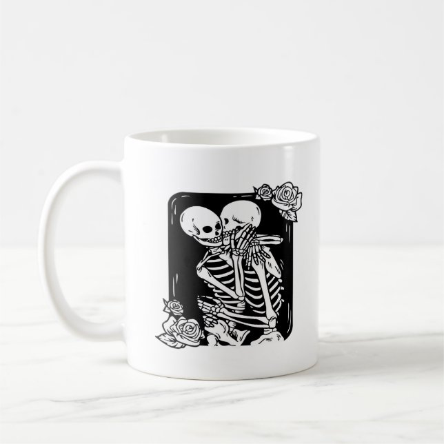 Till Död gör oss till vår underliga design Kaffemugg (Vänster)