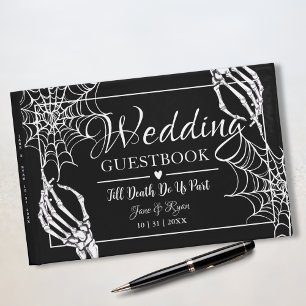 Till Död gör vi del   Gothic Black HalloWedding Gästböcker