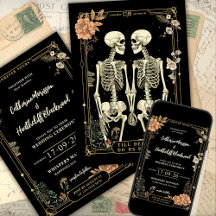 Till Död gör vi del | Inbjudan till Tarot Wedding