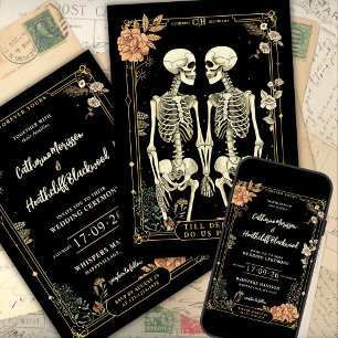 Till Död gör vi del Inbjudan till Tarot Wedding