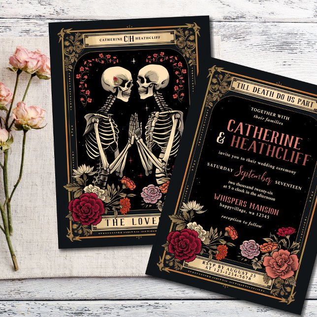 Till Död gör vi del | Inbjudan till Tarot Wedding (Skapare uppladdad)