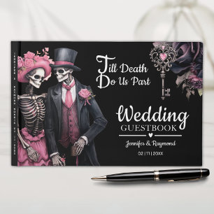 Till Död gör vi del   Skeletons Gothic Bröllop Gästböcker