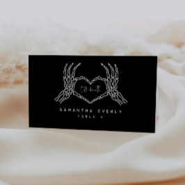Till Död Gothic Bröllop Place Cards Placeringskort