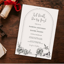 Till Död Gothic hand plockade blomarch