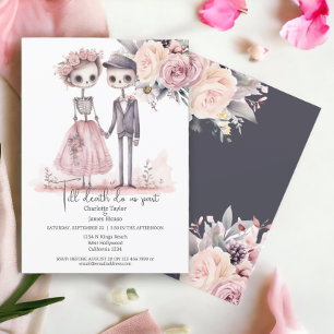 Till döden delar vi Bride och Groom Inbjudningar