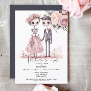 Till döden delar vi Bride och Groom Inbjudningar