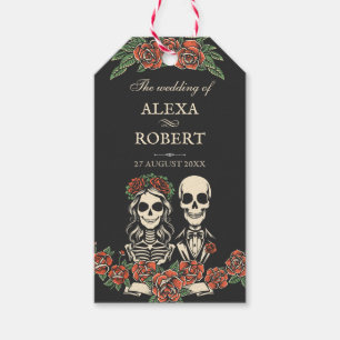 Till döden delar vi ro skelettet bröllop presentetikett