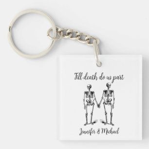 Till döden, delar vi Skeleton Couple Namn Black