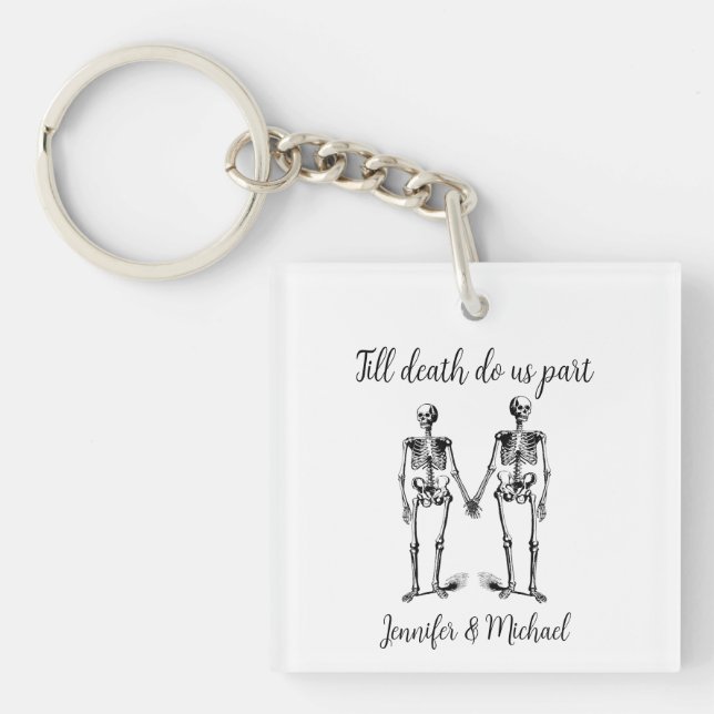Till döden, delar vi Skeleton Couple Namn Black (Framsidan)