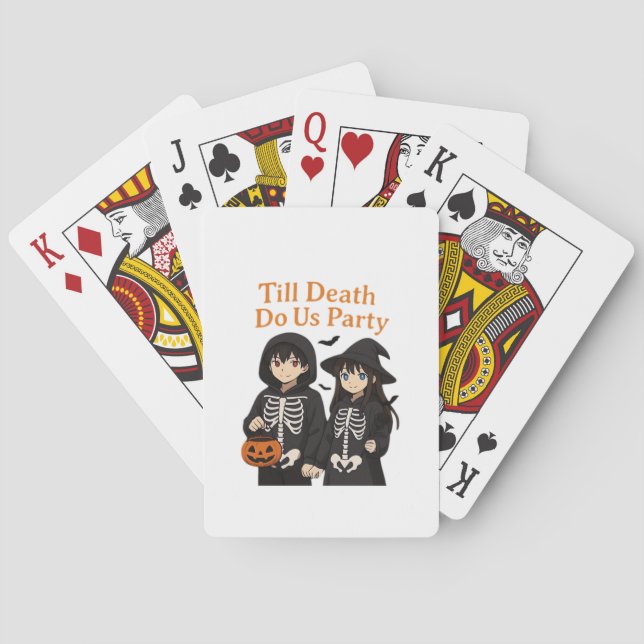 Till Döden do oss Party - Anime Halloween par Cl Casinokort (Baksidan)