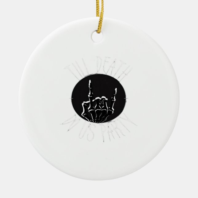 Till Döden do oss Party Classic Julgransprydnad Keramik (Framsidan)
