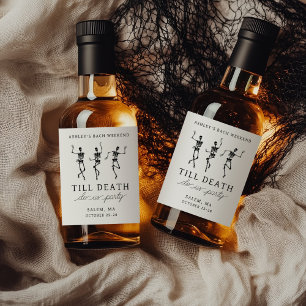 Till Döden Do US Party Bachelorette Helg Spritflaskor Etikett