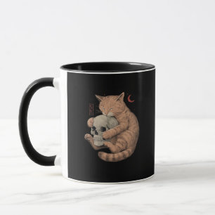 Till Döden Do US Party Cat Skull Classic Mugg
