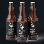 Till Döden Do US Party Skeleton Bachelorette Party Ölflaska Etikett<br><div class="desc">De här är till döden.. Gör oss Party gotiska skeleton Bachelorette Party Beer Flaska-etiketter!</div>