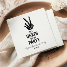 Till Döden Do US Party Skeleton Bachelorette Party Pappersservett
