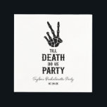 Till Döden Do US Party Skeleton Bachelorette Party Pappersservett<br><div class="desc">Det här är ett tills Döden gör oss Party gotiska Skeleton Bachelorette-partiets Pappra servar!</div>