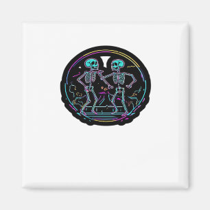 Till Döden Do US Party Skeleton Dance Party Classi Magnet
